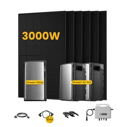 EcoFlow EcoFlow Stream Ultra, Solaranlage mit Speicher, mit 6 x 500W Bifazialen Solarmodulen, by Powerness - Stream Ultra + 2 x Stream AC Pro | 5760Wh / ohne Zubehör / Selbstabholung – Produktbild 1 von 1