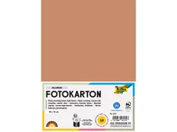 folia folia Fotokarton, 300 g/m², 50 x 70 cm, 10 Bogen, hellbraun – Produktbild 1 von 1