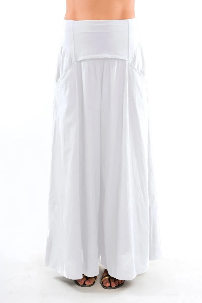 RAVENS VIEW IBIZA RAVENS VIEW IBIZA Damen vegan Hose Easy Skirt Weiß, Weiß, – Produktbild 1 von 1