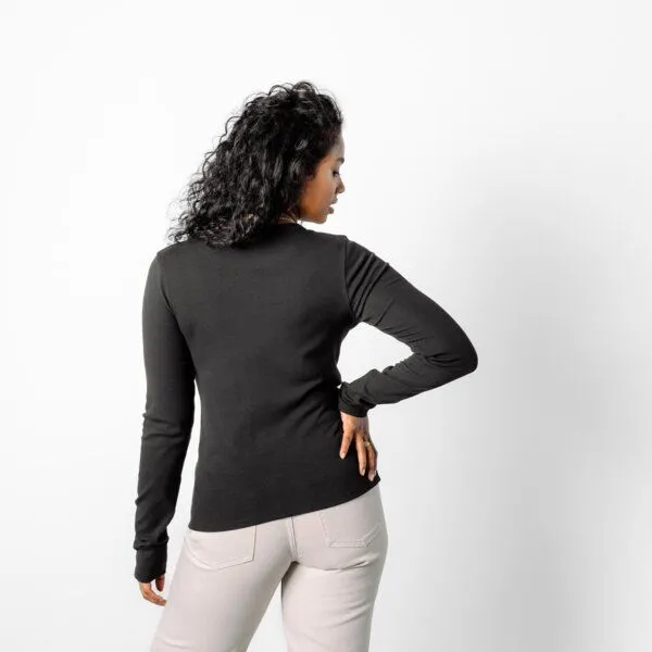 trueStory trueStory Langarm-Shirt - GEETA, Black (schwarz), – Produktbild 3 von 4