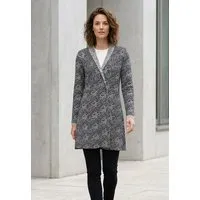LANA Organic LANA Organic knielange Strickjacke - Jaquardmuster für Damen, Modell Jolina lang – Produktbild 1 von 1