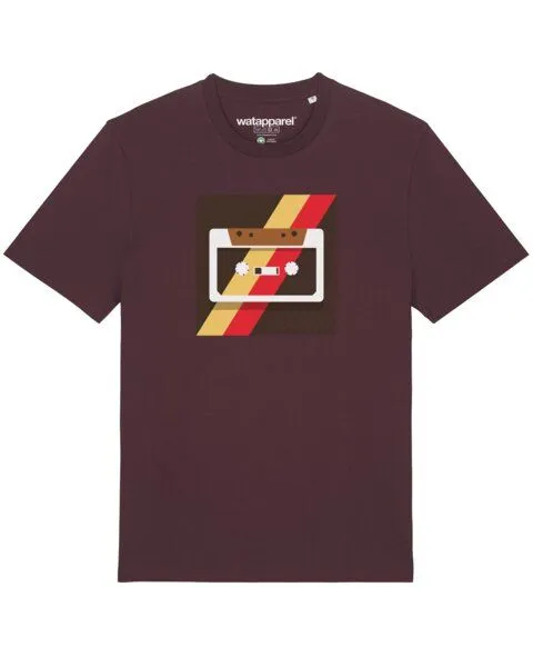 watapparel watapparel T-Shirt Unisex Kassette, Red brown, – Produktbild 1 von 4