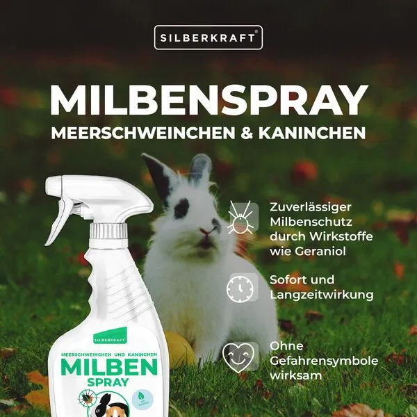 Silberkraft Silberkraft Milbenspray Meerschweinchen, Kaninchen & Kleintiere 500 ml – Produktbild 2 von 4