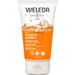 Weleda Weleda Kids 2in1 Shower & Shampoo Fruchtige Orange 150 ml Duschgel – Produktbild 1 von 1
