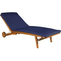 Rondo Auflage für Sonnenliege 'Talisa' 200 x 58 x 6 cm, Bezug aus Polyester, blau – Produktbild 1 von 1