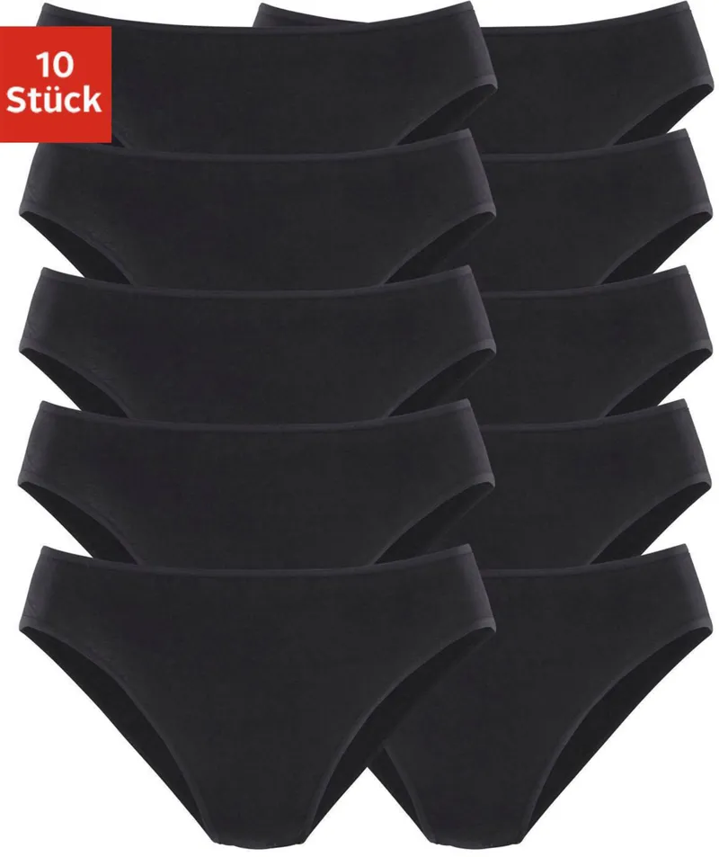 petite fleur by Lascana Bikinislip schwarz, Schwarz, – Produktbild 3 von 3