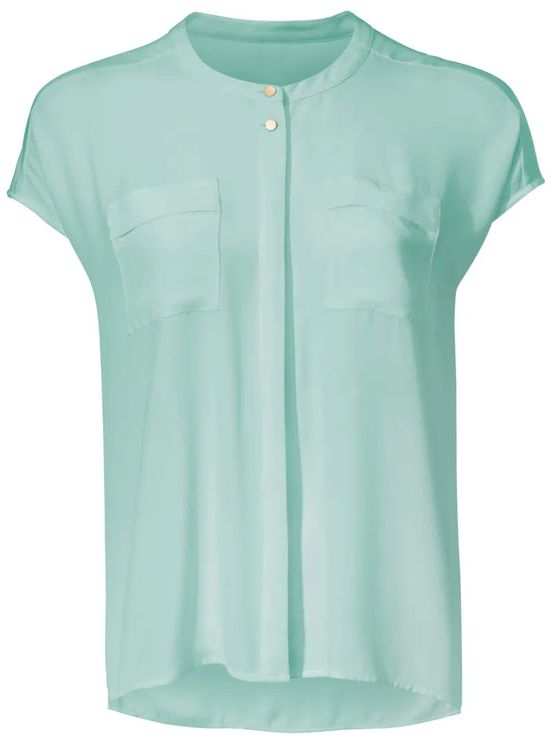 heine Kurzarm-Bluse mint, Mint, – Produktbild 1 von 2