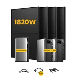 EcoFlow EcoFlow Stream Ultra, All-in-One Speicher für Balkonkraftwerke, mit 4 x 455 Bifaziale Solarmodule, by Powerness - Stream Ultra + 2 x Stream AC Pro | 5760Wh / ohne Zubehör / Selbstabholung – Produktbild 1 von 1