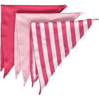 HANS NATUR Baby und Kinder Dreieckstuch Bio-Baumwolle 3er Set rosa pink Maße 60 x 30 cm – Produktbild 1 von 1