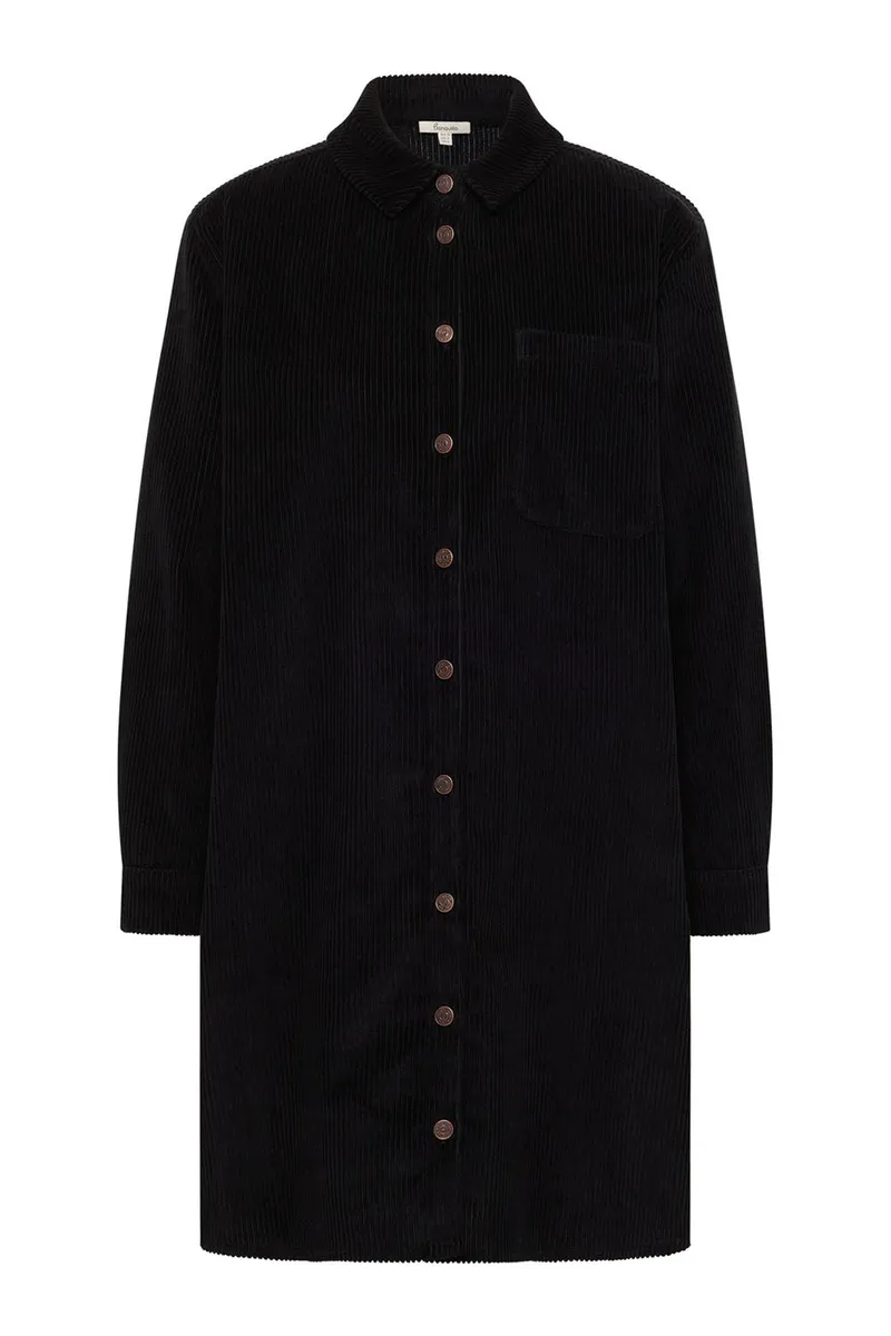 Tranquillo Tranquillo Cordkleid Fritzii aus Biobaumwolle - black / 42 – Produktbild 1 von 6