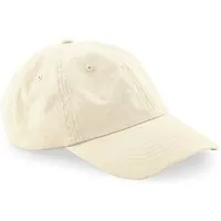 Beechfield Beechfield Damen / Herren 6 Panel Basecap Dad Cap flaches Profil Kappe, Natur, – Produktbild 1 von 1