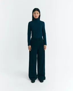 thinking mu Thinking MU Damen vegan Hose Pat Weites Bein Navy – Produktbild 1 von 1