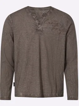 marco donati Langarmshirt dunkeltaupe – Produktbild 1 von 1