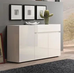 Home affaire Sideboard MISTER, Kommode, Lowboard, Schrank, Breite 135 cm, Made in Italy, Korpus und Fronten komplett Hochglanz lackiert B/H 135x80cm – Produktbild 1 von 1