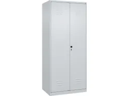 C+P C+P Putzmittel-Spind Classic PLUS, 2 Abteile, 1850x800x500mm, Lichtgrau/Lichtgrau – Produktbild 1 von 1