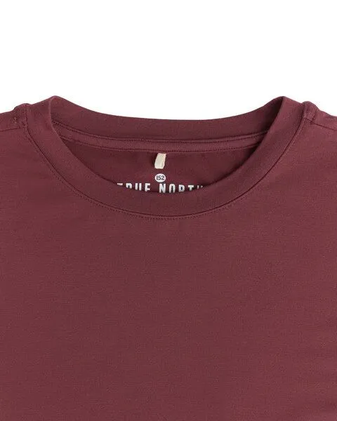 True North True North Kinder Langarmshirt, Burgundy, – Produktbild 2 von 2