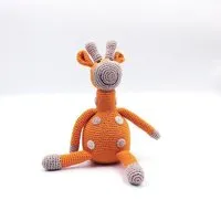 Pebble Pebble Die 3 Giraffen aus organischer Baumwolle, Orange, – Produktbild 1 von 1