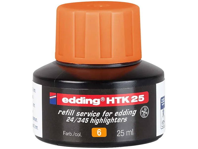 Edding Edding Nachfülltinte "HTK25" für Textmarker "24 EcoLine", Orange, – Produktbild 1 von 1