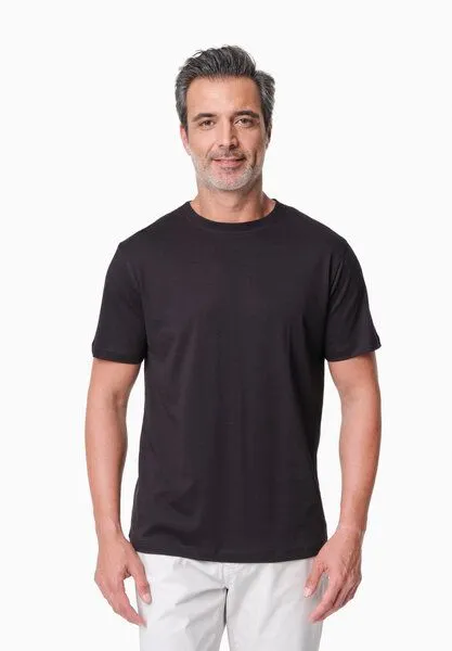 ORGANICATION ORGANICATION TANNJU | T-Shirt aus TENCEL Modal und Bio-Baumwolle, Black, – Produktbild 1 von 4