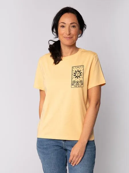 watapparel watapparel T-Shirt Frauen Tarot The Sun, Nispero, – Produktbild 1 von 3
