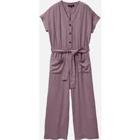 recolution Damen Jumpsuit aus Leinen und LENZING ECOVERO Viskose Mix - DIANELLA - recolution, Mystic grape (lila), – Produktbild 1 von 1