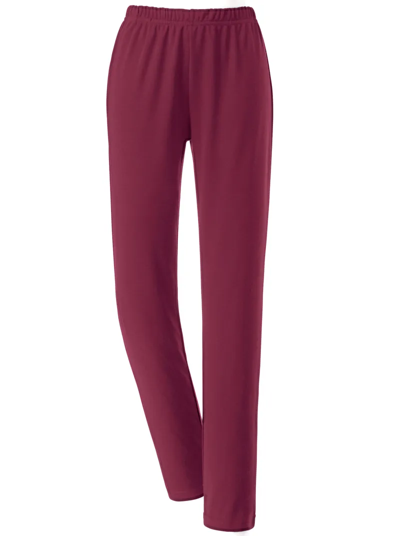 feel good Jogginghose, Bordeaux, – Produktbild 1 von 3