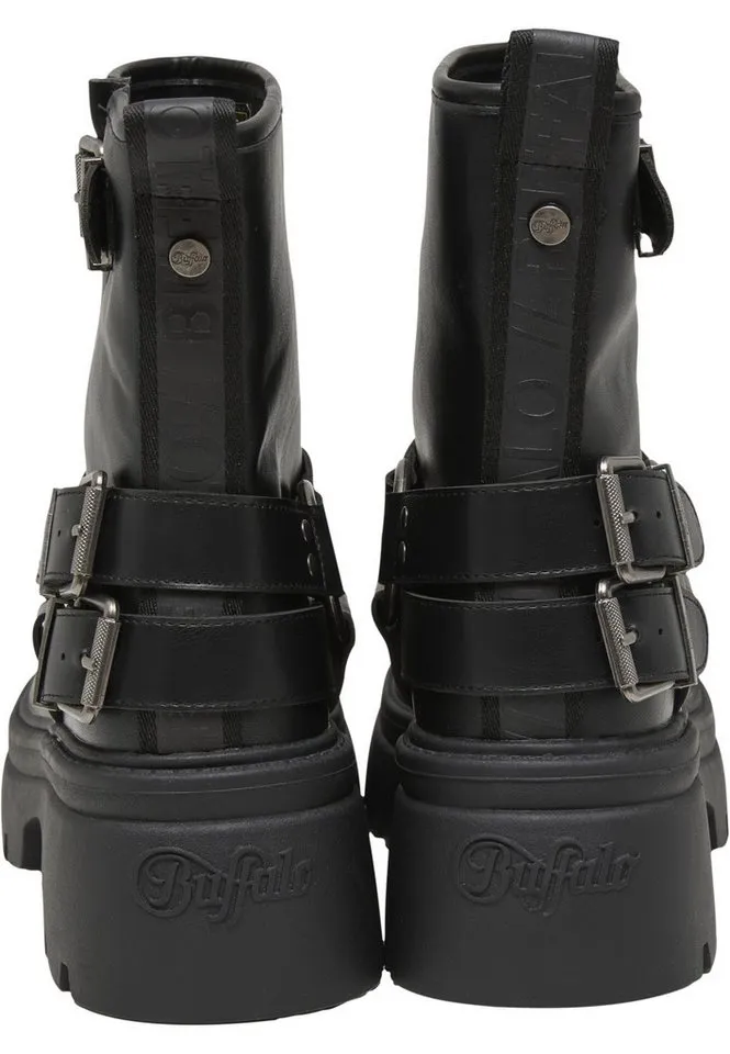 Buffalo Buffalo ZAVEN BOOTIE BIKER - VEGAN NAPPA Stiefel, Schwarz, – Produktbild 2 von 5
