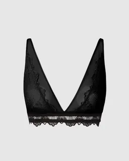 Understatement Understatement Damen vegan Spitze Plunge Bralette Schwarz – Produktbild 1 von 1