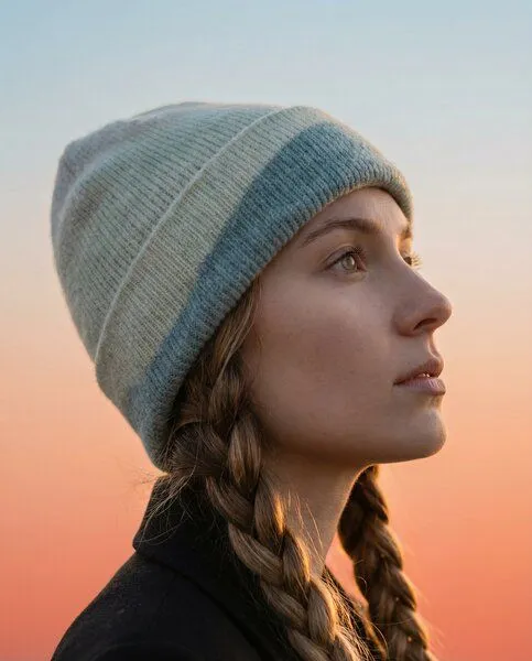 Zeachild Zeachild TidalWave Beanie Unisex aus recyceltem Polyester, Rosa, – Produktbild 3 von 3