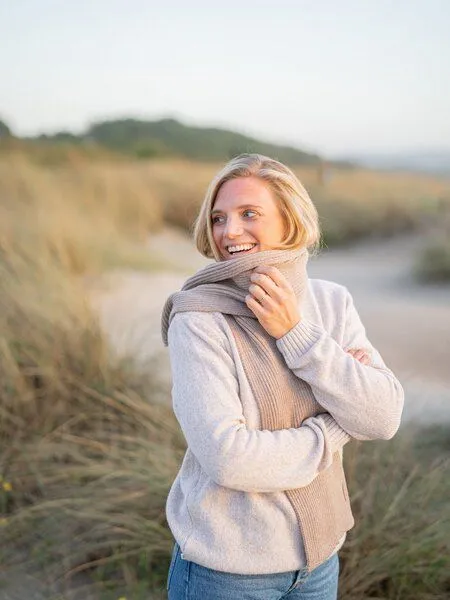 FUXBAU FUXBAU Merino Schal, Sand, – Produktbild 1 von 3