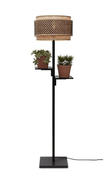 GOOD&MOJO GOOD&MOJO Stehlampe Bhutan Regal 40x25, Natur, – Produktbild 2 von 4