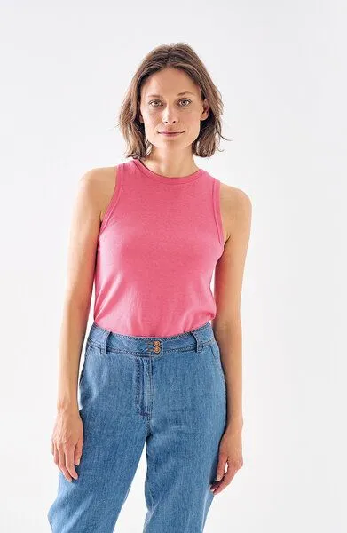 HempAge HempAge Crop Top Hanf/Biobaumwolle, Smoke(blau), – Produktbild 4 von 4
