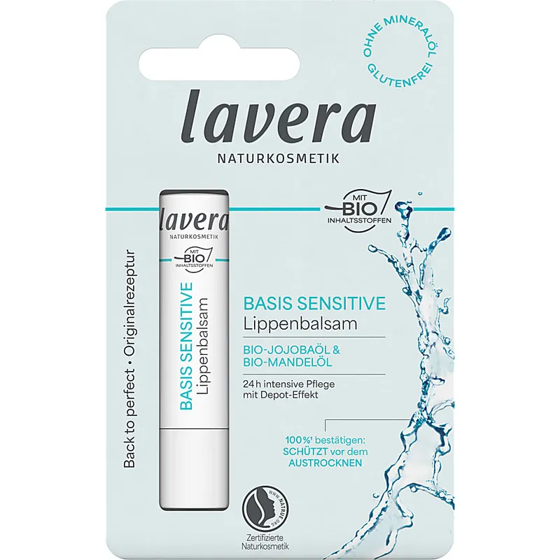 lavera lavera Bio-Lippenbalsam "basis sensitiv" - Neue Version, 4,5 g – Produktbild 2 von 2
