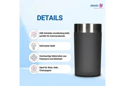 elasto elasto Flaschenkühler "Ono" mit Edelstahlrand – Produktbild 1 von 1