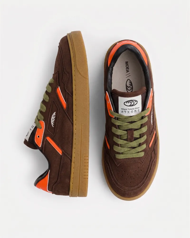 MoEa MoEa Herren vegan Sneakers Origin Low Braun/Orange Corn, Braun, – Produktbild 1 von 2
