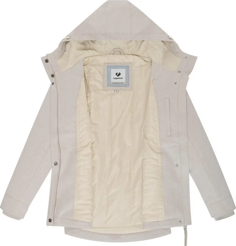 ragwear ragwear Winterjacke Monadde Felt YOUMODO Wasserfeste warme Jacke mit Kapuze, Braun, – Produktbild 1 von 5