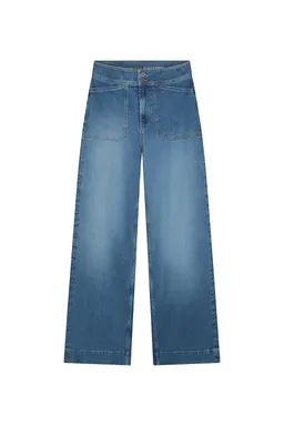 Kuyichi Kuyichi Damen vegan Jeans Worker Farrah Ocala Blau – Produktbild 1 von 1