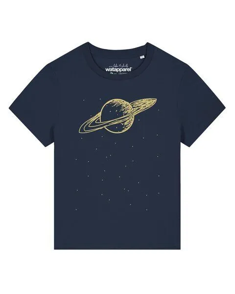 watapparel watapparel T-Shirt Frauen Saturn, French navy, – Produktbild 1 von 2