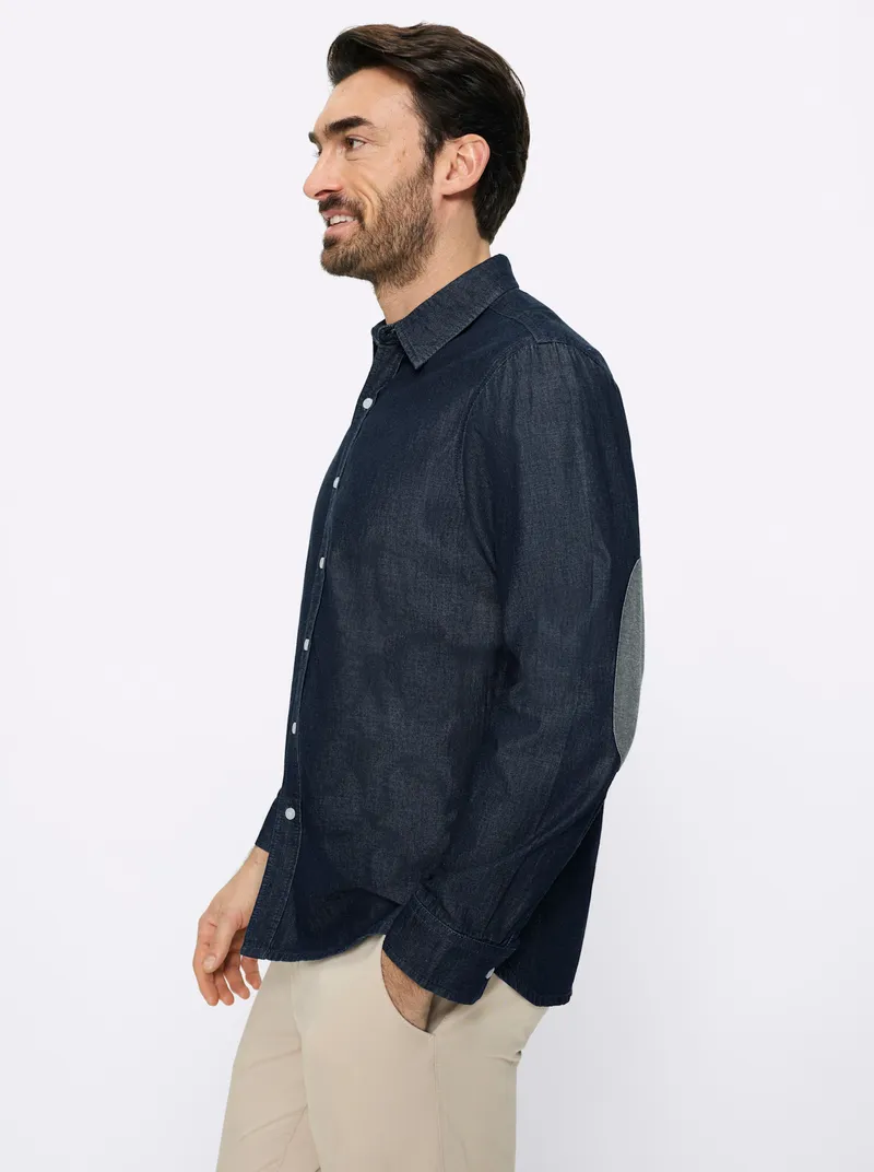 Catamaran Jeanshemd, Dark blue denim, – Produktbild 2 von 2
