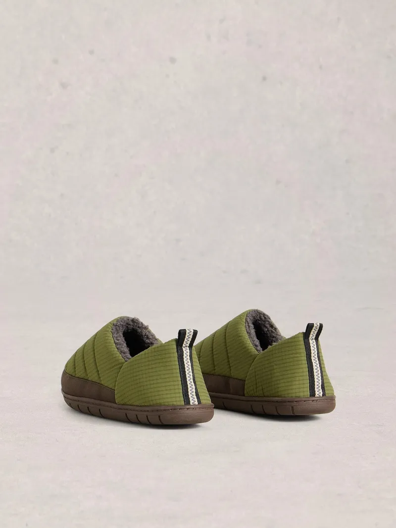 White Stuff Puffer Hausschuhe - 45, Khakigrün, – Produktbild 4 von 4