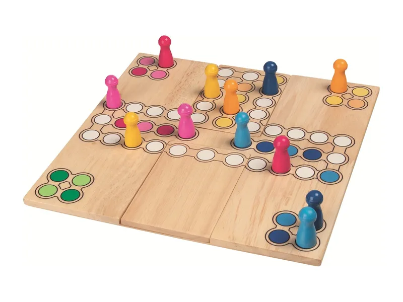 Goki goki Brettspiel Ludo 24 x 24 cm, Mehrfarbig, – Produktbild 2 von 2