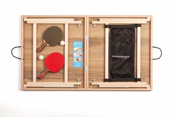 DISH TENNIS DISH TENNIS DAS GLETSCHEREIS türkisfarbene Mobile Mini Tischtennisplatte - MADE IN AUSTRIA – Produktbild 3 von 4