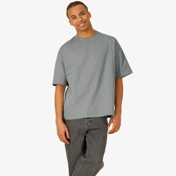 YTWOO YTWOO Heavy Weight Boxy T-Shirt, Misty grey, – Produktbild 1 von 3