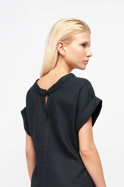 SHIPSHEIP SHIPSHEIP CAMILLE - Damen Kleid aus Bio-Baumwolle, Schwarz, – Produktbild 4 von 4