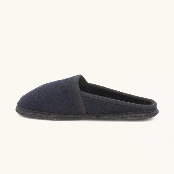 Gottstein Gottstein Filz-Hausschuh Villach - Pantoffel für Damen & Herren aus 100% Schurwolle, Dunkel-blau, – Produktbild 4 von 4