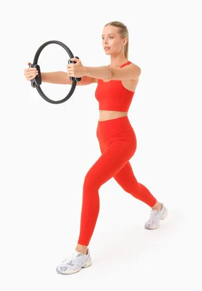 ORGANICATION ORGANICATION LUCCY | High Waist Leggings aus Bio-Baumwolle, Red hot, – Produktbild 1 von 4