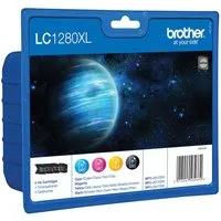 Brother Brother 4er Set Tintenpatronen LC1280BK/C/M/Y schwarz, cyan, magenta, gelb – Produktbild 1 von 1