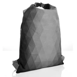 Halfar HALFAR Rucksack Diamond mit Wickelverschluss, grau/schwarz, Grau, – Produktbild 1 von 1
