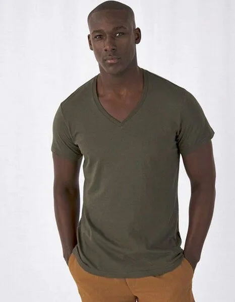 B&C Collection B&C Collection Inspire T-Shirt Herren V-Ausschnitt 140 gr /m² bis Größe 3XL, Schwarz, – Produktbild 3 von 3