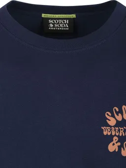Scotch and Soda Scotch and Soda Scotch & Soda T-Shirt Backprint Navy – Produktbild 1 von 1